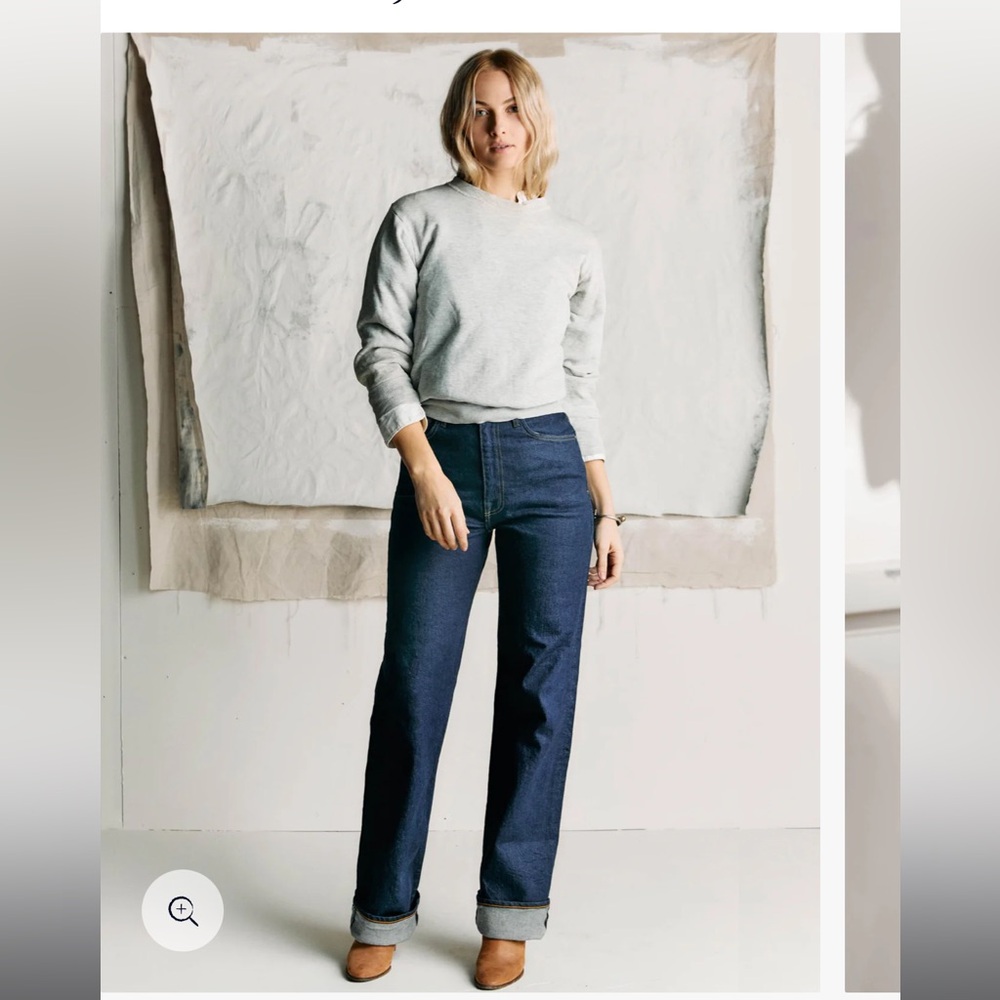 imogene + willie Dark Blue Straight Leg Jeans